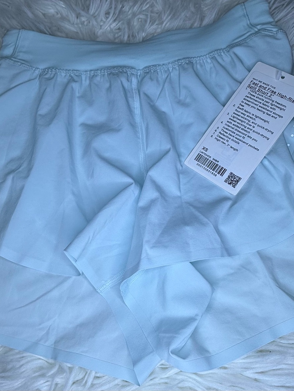 Lululemon Fast and Free High-Rise Classic-Fit Split Short 3" Sz Xsmall